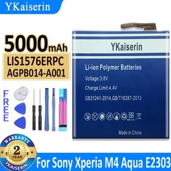 YKaiserin 5000 мАч LIS1576ERPC Аккумулятор Для SONY Xperia M4 Aqua E2353 E2303 E2333 E2306 E2312 E2363 AGPB014-A001 Телефон Batteria