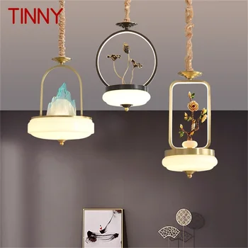 · Новый подвесной светильник TINNY, современные креативные латунные светильники, светодиодные декоративные светильники для домашней лестницы, столовой