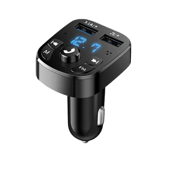 Автомобильный Bluetooth FM-передатчик 12-24 В Аудио Автомобильный Mp3-плеер USB Автомобильная Быстрая Зарядка Электронные Аксессуары