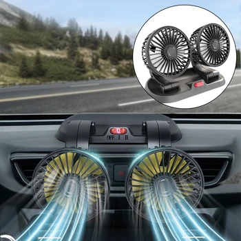Автомобильный вентилятор USB, Универсальный Регулируемый воздушный Электрический Охладитель, Инструмент для охлаждения автомобиля