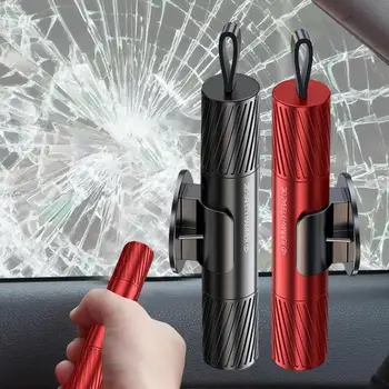Автомобильный предохранительный молоток с двойным автоматическим выключателем защитного стекла Автомобильный Ремень безопасности, разбивающий оконное стекло, Инструменты для экстренной эвакуации транспортных средств