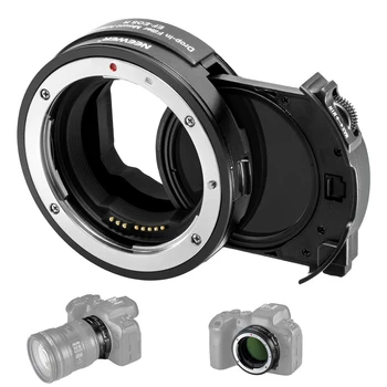 Адаптер для крепления NEEWER EF к EOS R с регулируемым ND-фильтром ND3-ND500, Кольцевым преобразователем объектива с автофокусировкой, совместимым с Canon