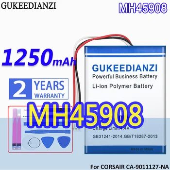 Аккумулятор GUKEEDIANZI большой емкости 1250 мАч Для CORSAIR CA-9011127-NA 9011136-AP Для Garmin H2100 Dolby 7.1 Wireless MH45908