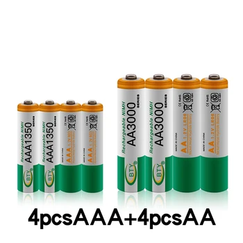 Аккумуляторная батарея NiMH AAA, 100% В, 1,2 мАч, AA, 1350 мАч, 1,2 МАЧ, новинка 2 распродажа