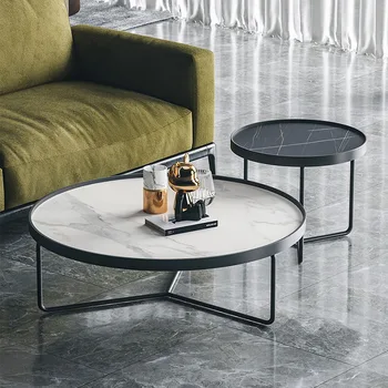 Аккуратный мобильный столик для прихожей, Элегантный минималистичный журнальный столик посередине, Мебель для гостиной Mesa Posta House MQ50CJ