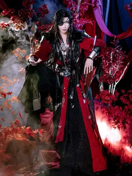 Аниме Heaven Official's Bless Косплей Тянь Гуань Ци Фу Парик Хуа Чэн Косплей костюм на Хэллоуин для женщин и мужчин A75