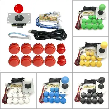 Аркадный джойстик DIY Kit, аркадный DIY Kit с нулевой задержкой, USB-кодировщик для PCPS3, аркадный джойстик Sanwa и кнопки для Arcade Mame