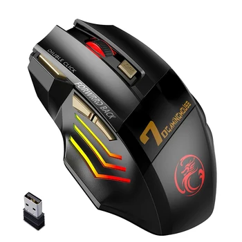 Беспроводная компьютерная мышь 2.4 G RGB Перезаряжаемая игровая мышь Bluetooth USB Мышь Бесшумные Эргономичные мыши