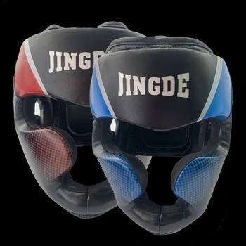 Боксерский шлем для ММА Муай Тай Санда Кикбоксинг тхэквондо, защитный боксерский головной убор для каратэ из искусственной кожи