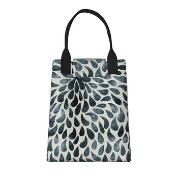 Большая Модная Продуктовая сумка Petal с ручками, Многоразовая Хозяйственная сумка Из прочной Винтажной Хлопчатобумажной ткани