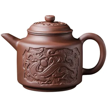 Большой емкости Фиолетовый чайник с песочными пузырьками Керамический Бытовой Китайский Чайный сервиз Горячая распродажа Набор чайных чашек