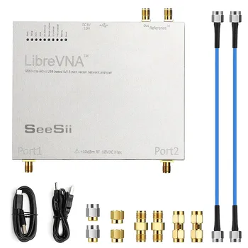 Векторный Сетевой Анализатор LibreVNA 100 кГц-6 ГГц Профессиональный Антенный Анализатор NanoVNA с Полным 2-портовым интерфейсом на базе USB с внешней ссылкой