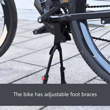 Велосипедная Двойная подставка для ног Регулируемая опора для велосипеда Стальная подставка для велосипедов 24, 26, 27,5, 29 дюймов
