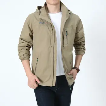 Ветровка, мужские водонепроницаемые куртки, военная тактическая куртка с капюшоном, пальто 2023, Весенняя куртка, Мужская Летняя мужская одежда Q681