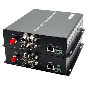 Вещание 3G SDI HD SDI Gigabit Ethernet RS485 через Волоконно-оптический Удлинитель HD Video Fiber Converter, SM 20 км, Несжатая пара