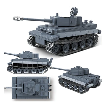 Военный Немецкий легкий танк, Солдатское оружие, Строительные блоки, Кирпичи для танков WW2, Армейские игрушки, подарки для детей, дети