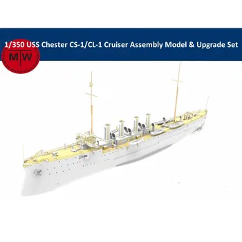 Военный сборный комплект модели USS Chester CS-1/CL-1 Cruiser в масштабе 1/350 CY534