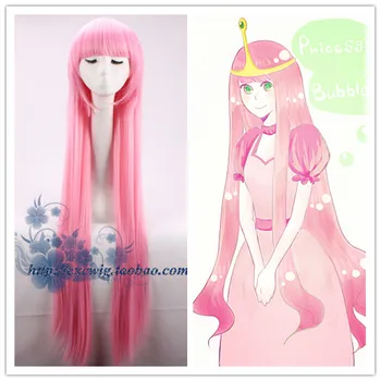 Время приключений Принцесса Жевательная Резинка косплей парик Принцесса Жвачка розовый прямой длинный парик розовые костюмы для волос