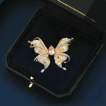 Высококачественная элегантная темпераментная брошь-бабочка для женской бижутерии (DJ2337)