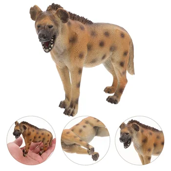 Гиена орнамент детская модель гиены пластиковая модель гиены познавательная игрушка для диких животных