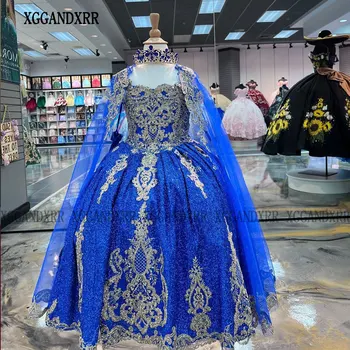 Голубое платье с цветочным узором для девочек 2023, мини-платье без бретелек, платье для вечеринки в честь Дня рождения, Свадебное Торжественное представление, Мисс Дочь, Сестра, принцесса
