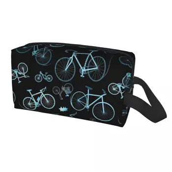 Горный велосипед, косметичка для женщин, косметический органайзер для путешествий, милые сумки для хранения туалетных принадлежностей для байкеров-велосипедистов
