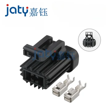 Двухконтактный черный штекер JATY, разъем для автомобильного жгута проводов серии 6.3, автомобильный разъем DJ70210-6.3-21