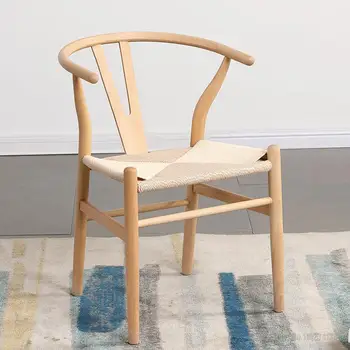 Деревянное кресло Обеденный стул на открытом воздухе Кухонный обеденный стул современного дизайна Деревянные Элегантные столешницы Мебель для гостиной