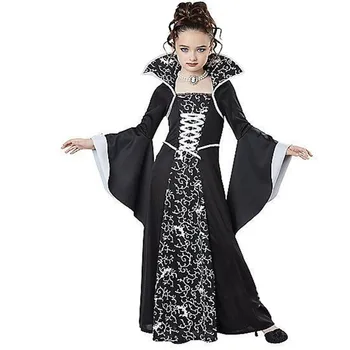 Детские комплекты костюмов для Косплея на Хэллоуин, костюмы для выступлений на Хэллоуин, детские костюмы, наряды для девочек и комплект roupa infantil