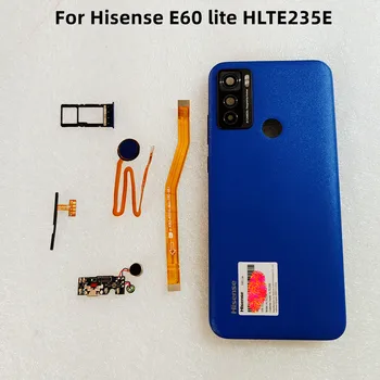 Для Hisense E60 Lite HLTE235E USB Зарядная док-станция Кабель питания держатель SIM-карты Задняя крышка с отпечатками пальцев фотографическая стеклянная часть