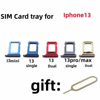 Для iphone 13 Оригинальный корпус телефона Новый адаптер для SIM-карты и слот для держателя лотка для карт Micro SD со свободной иглой для извлечения штыревого ключа