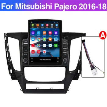 Для Mitsubishi Pajero Sport 3 2016-2018 Экран Tesla Android 12 Автомагнитола GPS Навигация CarPlay Мультимедийный плеер Авторадио