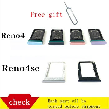 Для OPPO Reno4 Reno4SE PDNM00 Лоток для SIM-карт Слот для Держателя Sim-карты адаптер и Держатель Лотка для Карт Micro SD с бесплатным Pin-ключом для извлечения