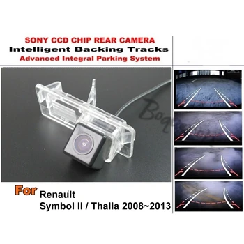 Для Renault Symbol II 2/Thalia 2008 ~ 2013 Smart Tracks Chip Camera/HD CCD Интеллектуальная Динамическая Парковочная Камера Заднего Вида