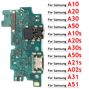 Для Samsung A10 A20 A30 A50 A12 A31 A51 A10s A20s A30s A50s A02 A02s A21s USB Зарядное Устройство Док-станция для зарядки Порты и Разъемы Разъем Гибкий Кабель