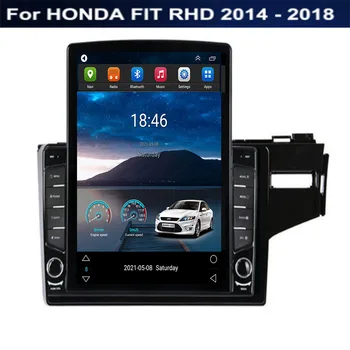 Для Tesla Style 2 Din Android 12 Автомагнитола Для HONDA FIT RHD 2014-2035 Мультимедийный Видеоплеер GPS Стерео Carplay DSP Камера
