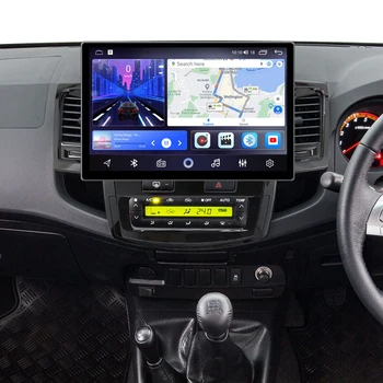 Для Toyota Fortuner AN50 AN60 Hilux SW4 2005-2016 QLED 2K Android 4G SIM Автомагнитола Головное Устройство GPS Стерео CarPlay DAB DSP
