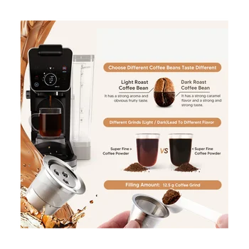 Для кофемашины Ninja CFP201 CFP301 с тремя отверстиями для циркуляции K Cup Фильтр для кофейных капсул из нержавеющей стали, 4шт