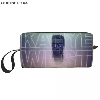 Дорожная сумка для туалетных принадлежностей Kanye West, Модный косметический органайзер для макияжа, женские сумки для хранения косметики, набор Dopp, футляр-коробка
