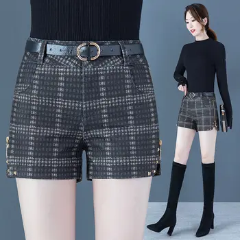 Женские весенне-летние шорты 2023, новые модные прямые брюки с высокой талией и офисные повседневные короткие брюки, женская мода T532