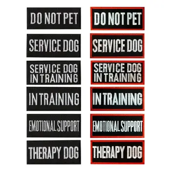 Жилет Для Служебной Собаки С вышивкой DO NOT PET Therapy Dog In Trainning Пошив Военно-Тактических Декоративных Нашивок С вышивкой