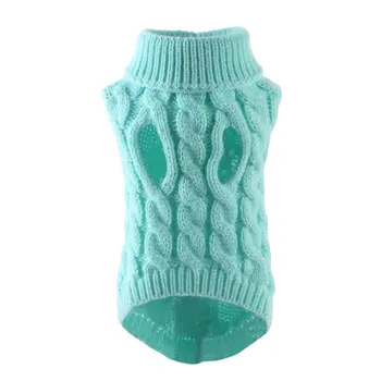 Зимний теплый вязаный свитер для домашних собак, осенне-зимняя одежда для домашних животных, Костюм, джемпер, Удобный свитер для собак