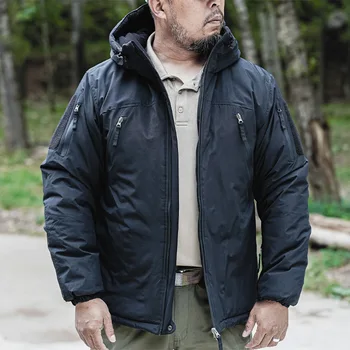 Зимняя тактическая куртка пальто теплое толстое холодостойкое пальто с капюшоном из флиса с полярным покрытием, верхняя военная одежда с несколькими карманами, пальто