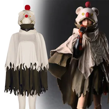Игра Final Fantasy 7 Юффи Кисараги Косплей Костюм Накидка Moogle На Хэллоуин Аниме Карнавал Винтажная юбка Женское платье с капюшоном