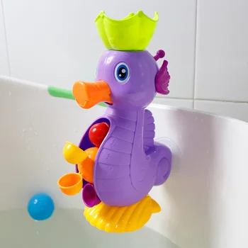 Игрушка для детского душа, Маленькая желтая уточка, креативный поворот водяного колеса, Веселая игрушка для мальчиков и девочек, играющих в воду в ванной
