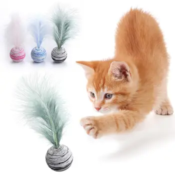 Игрушки для кошек EVA Интерактивный Мяч Плюшевая Обучающая Игрушка Котенок Сенсорный Продукт Для Домашних Животных Игрушка Для Метания Мяча Игрушка Для Кошек Supplie