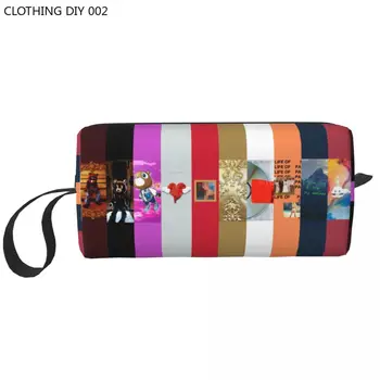 Изготовленная на заказ сумка для туалетных принадлежностей популярного рэпера Kanye West Meme, женский органайзер для косметики, женские сумки для хранения косметики Dopp Kit Case Box