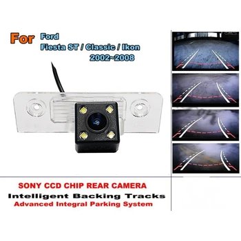 Интеллектуальная Камера Парковки Автомобиля/Для Ford Fiesta ST/Classic/Ikon 2002 ~ 2008 с Модулем Отслеживания Камеры Заднего Вида CCD Ночного Видения