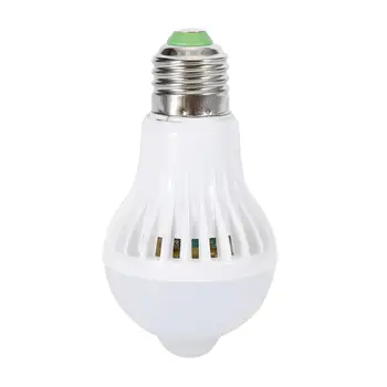 Интеллектуальная лампа, Инновационный Простой в установке датчик движения, Универсальная энергосберегающая индукционная лампа E27, светодиодная лампа мощностью 5 Вт, умная лампа E27
