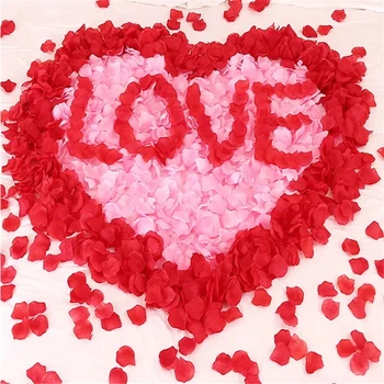 Искусственные шелковые лепестки роз 500 шт для свадебных цветов, декор для вечеринок для девочек, Лепестки цветов на День Святого Валентина hochzeit zubehör